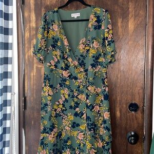 Nanette lepore floral ruffle dress